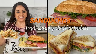 Sandwich Tradicional y Sanduche de Mortadela [upl. by Olly]