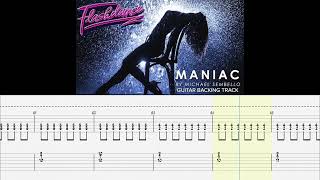 MICHAEL SEMBELLO  Maniac Flashdance OST GUITARLESS BACKING TRACK  TAB [upl. by Wasson995]