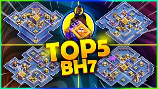 TOP 5 Best BUILDER HALL 7 COC Bases with Links  Builder Base 20 [upl. by Worl]