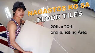 FLOOR TILES INSTALLATION NAGASTOS KO [upl. by Eirffej924]