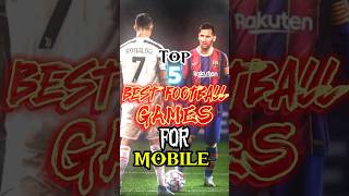 Top 5 best football games for Android shorts [upl. by Godrich953]