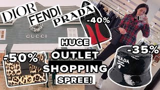 VLOG HUGE BICESTER VILLAGE DESIGNER OUTLET SPREE 50 OFF IN DIOR AD [upl. by Chien115]