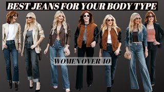 Discover The Perfect Jeans For Your Body Shape  Fashion Tips For Women Over 40 [upl. by Mullen]