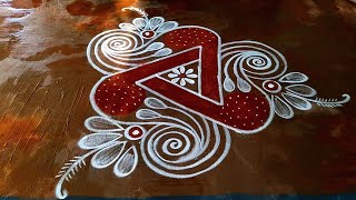 Small padi kolam designs 🌹Aadi velli flower kolam🌹Latest muggulu 🌹Pandaga muggulu🌹Creative rangolis [upl. by Seto]