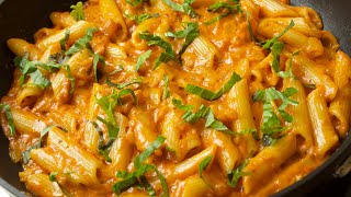 GIGI HADIDS Famous Pasta Without Vodka  Best Spicy Sauce Penne Pasta [upl. by Naitirb]