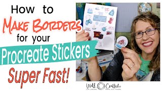 How to Make White Outlines for Your Procreate Stickers  Super Fast Method [upl. by Melantha]