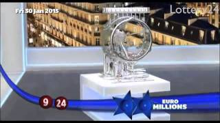 2015 01 30 Euro Millions Number and draw results [upl. by Cerys]