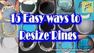 How to Resize a Ring 13 Ways  2 you never heard of  How to make a ring smaller [upl. by Nneb900]