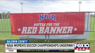 NAIA Women’s Soccer Championship underway in Foley [upl. by Ahsilav]