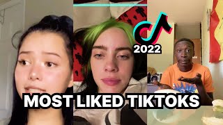 TOP 25 MOST LIKED TIKTOKS OF ALL TIME AUGUST 2022 UPDATE [upl. by Yatzeck73]