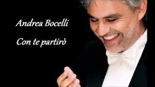 Con te partirò  Andrea Bocelli  Karaoke per voce femminile [upl. by Durstin]