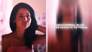 Directional Blur Effect  After Effects Tutorial [upl. by Calle]