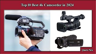 ✅ Top 10 Best 4k Camcorder in 2024  Best 4k Camcorder [upl. by Dolley]