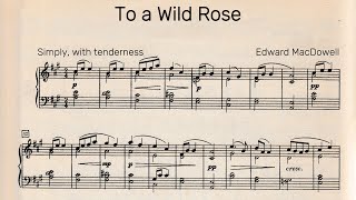 Edward MacDowell — To a Wild Rose Op 51 No 1 [upl. by Ahsinej139]