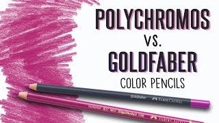 Color Pencil Comparison Polychromos vs Goldfaber [upl. by Haerr]