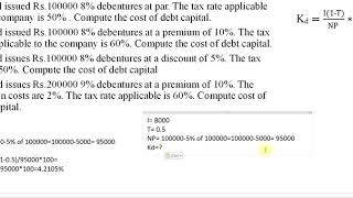 Lecture 58 How to Calculate the cost of Irredeemable debt Example 2 [upl. by Vanni]