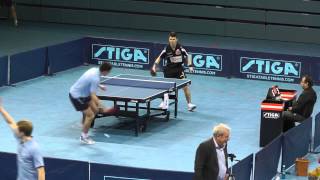 1vs1 Kojic vs Szöcs  TTC Schwalbe Bergneustadt  TTC Jülich  19012014  Tischtennis [upl. by Ennairak]