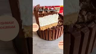 No Bake KitKat Cheesecake Recipe tutorialishmamkhurram342 [upl. by Sulrac383]