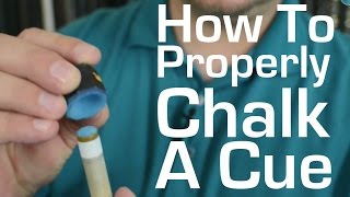 How to Properly Chalk a Pool Cue [upl. by Jody]