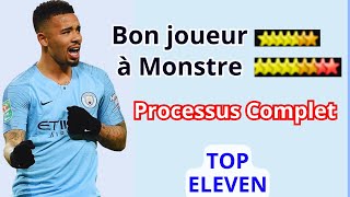 Top Eleven  Améliorer un bon joueur à un joueur monstrueux tuto complet [upl. by Sairacaz]