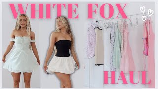 whitefox boutique summer try on haul review  cute vacation trendy fashion clothing summer style [upl. by Harbert]