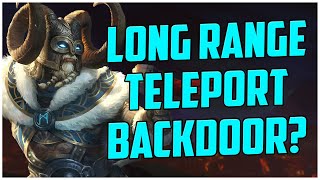 LONG RANGE TELEPORT BACKDOOR HEIMDALLR RANKED SMITE S10 [upl. by Atileda]