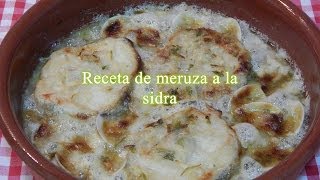 Receta de merluza a la sidra [upl. by Laucsap237]