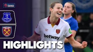 Saez amp Denton Score ⚽️  Everton v West Ham Highlights  Barclays WSL 202425 [upl. by Aleet15]