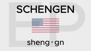 HOW TO PRONOUNCE SCHENGEN American and British [upl. by Olenta]