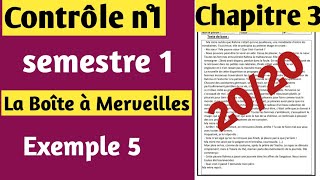 Contrôle de français n°1 1bac semestre 1 الفرض الأول في اللغة الفرنسية أولى باك الدورة الأولى [upl. by Etnuahc197]