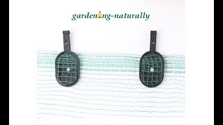 Crop Cover Clips  Garden Netting Hanging Nets Greenhouse Fleece  Gardening Naturally UK Design [upl. by Gudrun8]