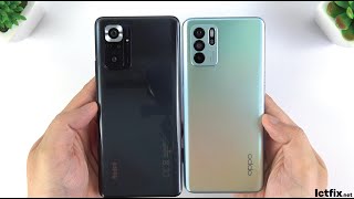 Redmi Note 10 Pro vs Oppo Reno6 Z 5G  Snapdragon 732 vs Dimensity 800U Speedtest Camera Comparison [upl. by Namia56]