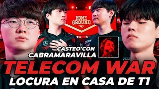 ¡LOCURA de TELECOM WAR en el ESTADIO de T1 🔥 w Cabramaravilla  T1 vs KT Rolster [upl. by Suqram]