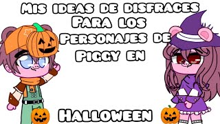 mis ideas de disfraces para los personajes de piggy en Halloween parte 1 🎃🐷❤️ [upl. by Gaw]