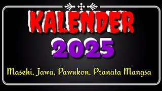 KALENDER LENGKAP TAHUN 2025 [upl. by Aicsile]