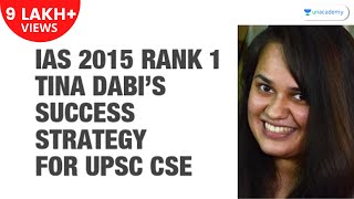 Tina Dabis Success Strategy  IAS 2015 Rank 1  UPSC CSE Study Plan Booklist Exam Strategy etc [upl. by Bodrogi]