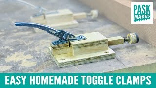 Easy Homemade Toggle Clamps  from Paint Can Locking Ring [upl. by Dareg15]