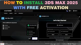 Install 3ds Max 2025  Free Activation [upl. by Ahsehat]