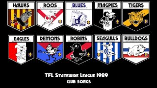 TFL Statewide League 1989 Club Songs [upl. by Guyer569]