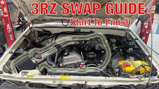 Toyota 3RZ Swap Guide  Complete Start To Finish 3RZ Swap How To 22R to 3RZ [upl. by Eineg]