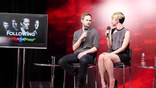 Shawn Ashmore amp Valorie Curry talk The Following [upl. by Casie]