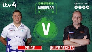 2017 European Darts Championship Round 1 Price vs RHuybrechts [upl. by Arimak647]