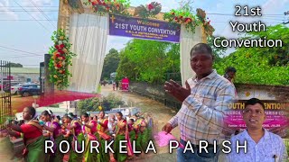 21st youth convention 10112024gel church rourkela parish jalda soyvlogs [upl. by Akineg]