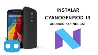 Como instalar Cyanogenmod 14 en el Motorola Moto G 2014  Android 711 Nougat  2017 [upl. by Marozas578]