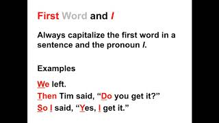 Capitalization Lesson  When to Capitalize in the English Language [upl. by Pace]