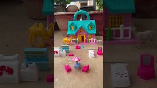 Beautiful Toy House  barbie toyhouse toys kidshouse shorts [upl. by Thorrlow]