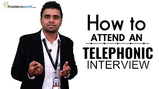 HOW TO ATTEND A TELEPHONIC INTERVIEW FOR FRESHERS  INTERVIEW TIPS [upl. by Leanatan]