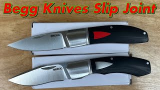 Begg Slip Joint Knives JVO design  Budget priced  Smooth walk amp talk with 14C28N blades [upl. by Chaves]