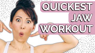 Quick Workout to Tone Your Jaw [upl. by Aicilak]