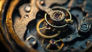 watch mechanism clock time concept cg motion abstract animation loop [upl. by Orel621]